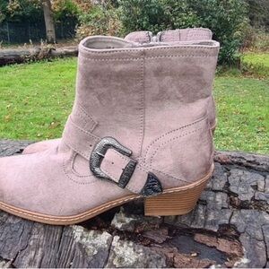 Marks & Spencer Taupe Ankle Boots with Buckle